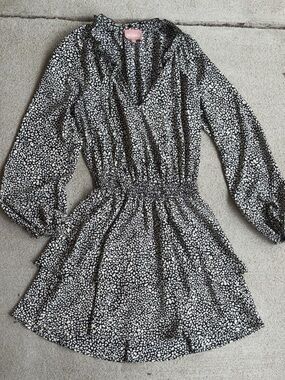 Show Me Your MuMu Tatum Black and White Mini Dress